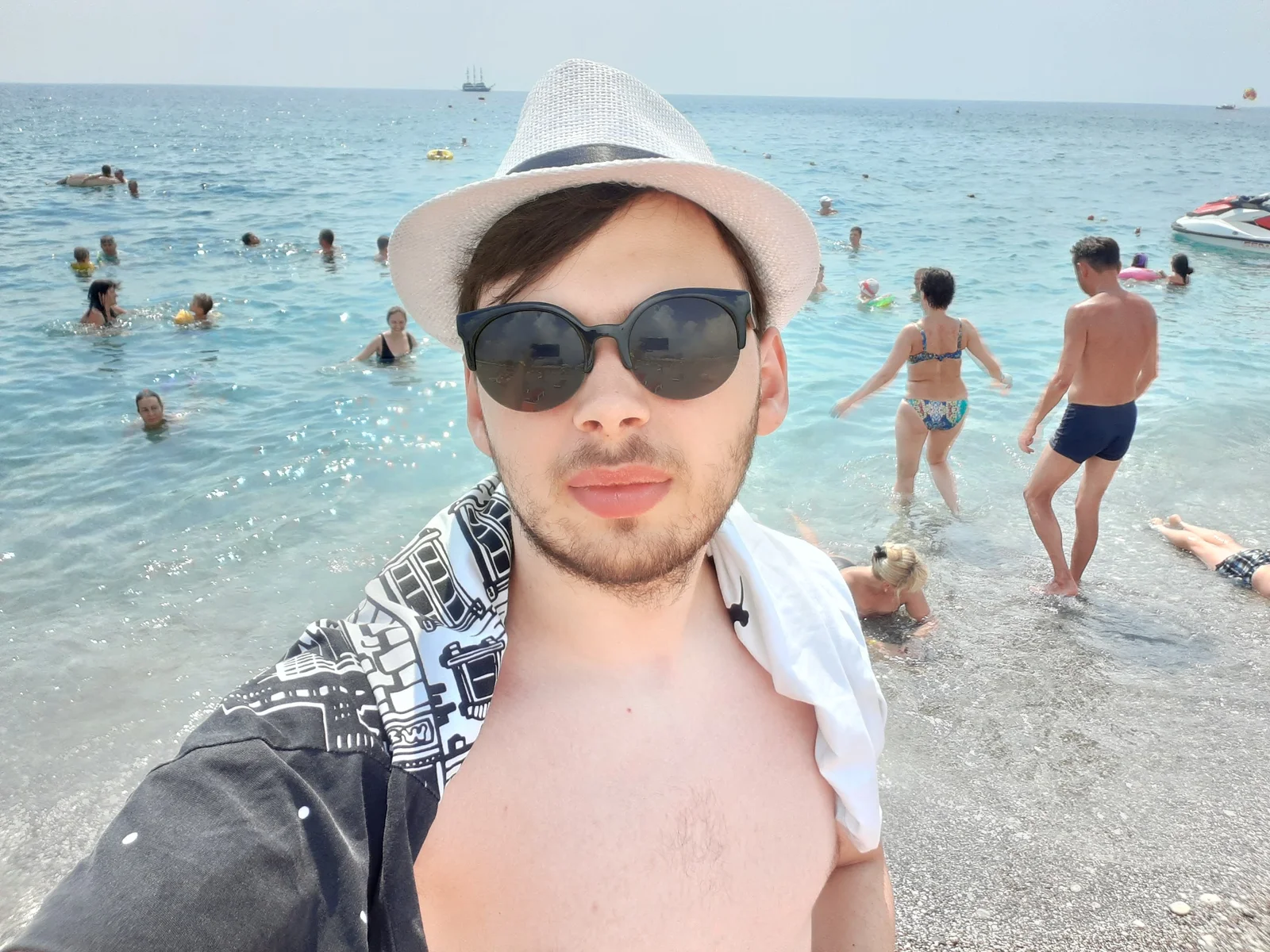 Dmytro on the beach